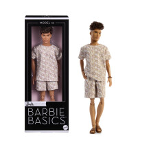 Barbie Basics Model Collector Ken Puppe 10 mit braunen Haaren in Shirt & Shorts, universelle Mode