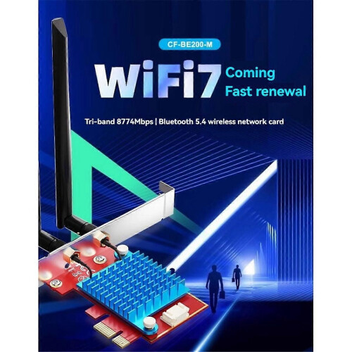 Προσαρμογέας ασύρματου δικτύου WiFi 7 BE200 για Windows 10 11 Linux 1