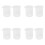 Kitchen Lab Graduated Beaker Clear Plastic Measuring Cup Thicken with Cap Measuring Jug 200ML 8Pcs 2