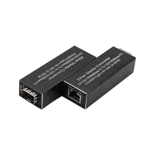 Μίνι RPOE 1.25G Μετατροπέας πολυμέσων Μονάδα πομποδέκτη SFP 5V 2