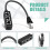 Rj45 Ethernet Splitter Adapter, Ethernet Splitter 1 to 3 , compatible for Home 2