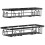 Stick-on Shower Organizer, Shower Rack with 16 Hooks, Black 2-Pack 1