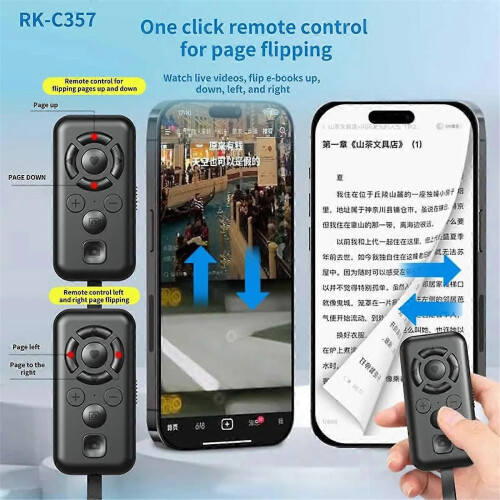 Remote Control TYPE-C Rechargeable Shutter Button Bluetooth 5.3 Wireless Controller for Navigation 1