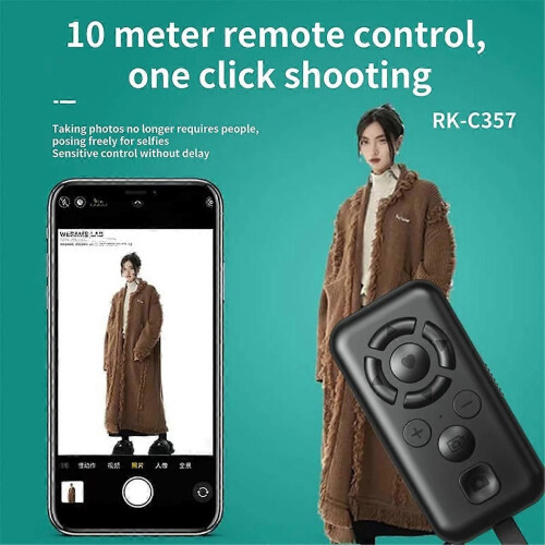 Remote Control TYPE-C Rechargeable Shutter Button Bluetooth 5.3 Wireless Controller for Navigation 2