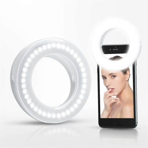 Μίνι κλιπ LED για κινητό τηλέφωνο, Selfie Light 40 LED 3200K-6500K για κινη 1