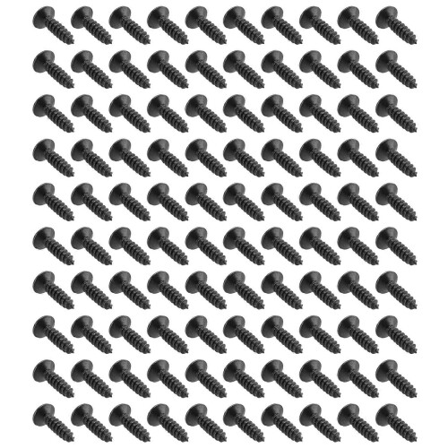 100 τεμάχια μαύρες βίδες pickguard κιθάρας για ηλεκτρικό μπάσο Fender Strat/Tele 1