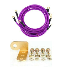 Cavi di massa universali per auto, kit di cavi di messa a terra per migliorare la potenza, compatibile