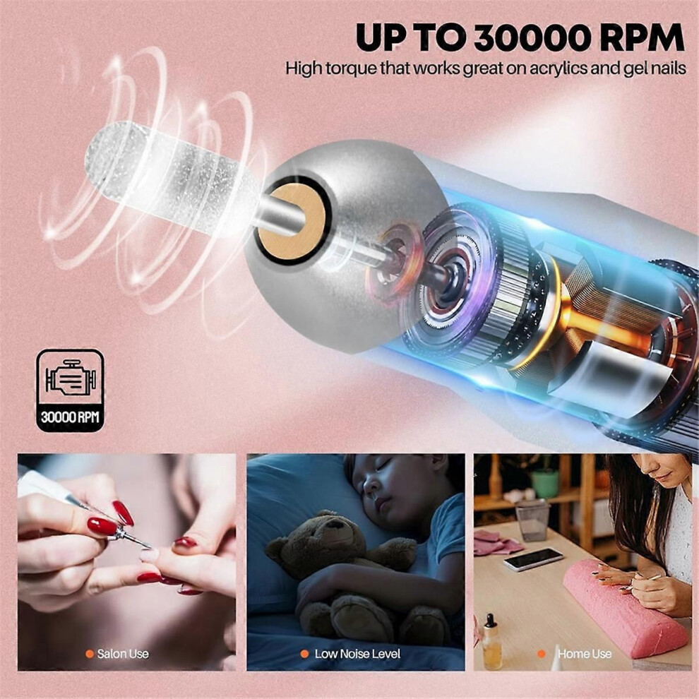 Rechargeable Nail Polish Grinder Powered Nail Polish Grinder Rechargeable Portable Nail File Manicur