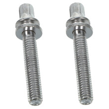 44.5mm Stainless Steel Drum Lug Screws 2pcs with Washers for Snare Drum Secure Mounting