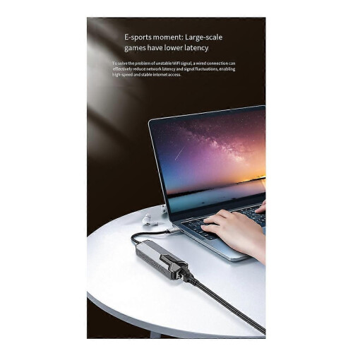 TYPE-C to 5Gbps Ethernet Adapter Gigabit RJ45 Network Card RTL8175 2