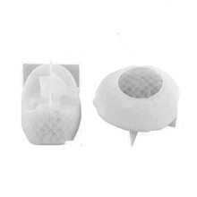 Big Dragon Egg Mold, 2 Styles of Resin Animal Molds with Finely Carved Dragon Scale Design, 3D Dinosaur Silicone Molds