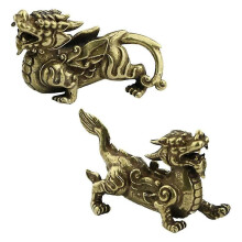 Good Luck Statue Office Decoration Ornaments Office Living Room Fortune Beast Ornaments Metal Crafts