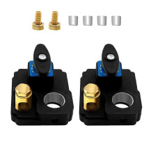 2pcs Car Battery Disconnect Switch 12V 24V, Boat Marine Battery Switch Cut Off Shut Off Kill Quick D