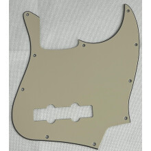 10Hole 3 Ply Vintage Yellow Pickguard Replacement for Fender Jazz Bass Standard Model