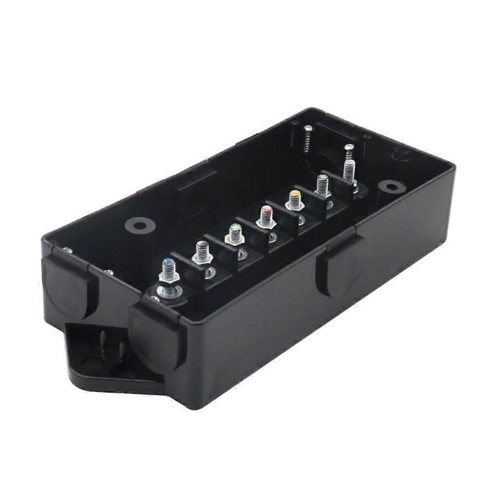 Weatherproof 7 Pole Cord Connection Box 7 Way Electrical Trailer Junction Box 7 Gang Trailer Wire Harness Junction Box 9319739889512