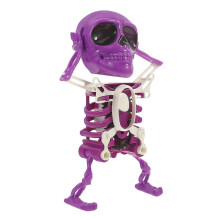 Scheletro danzante a carica manuale, giocattolo ideale per feste di Halloween, adatto ai bambini, colore