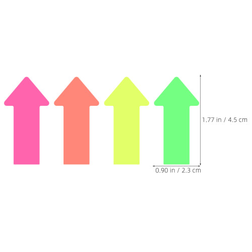 20Sheets Multi-Color Pet Arrow Flag Tabs Self Adhesive Writable Notes 1