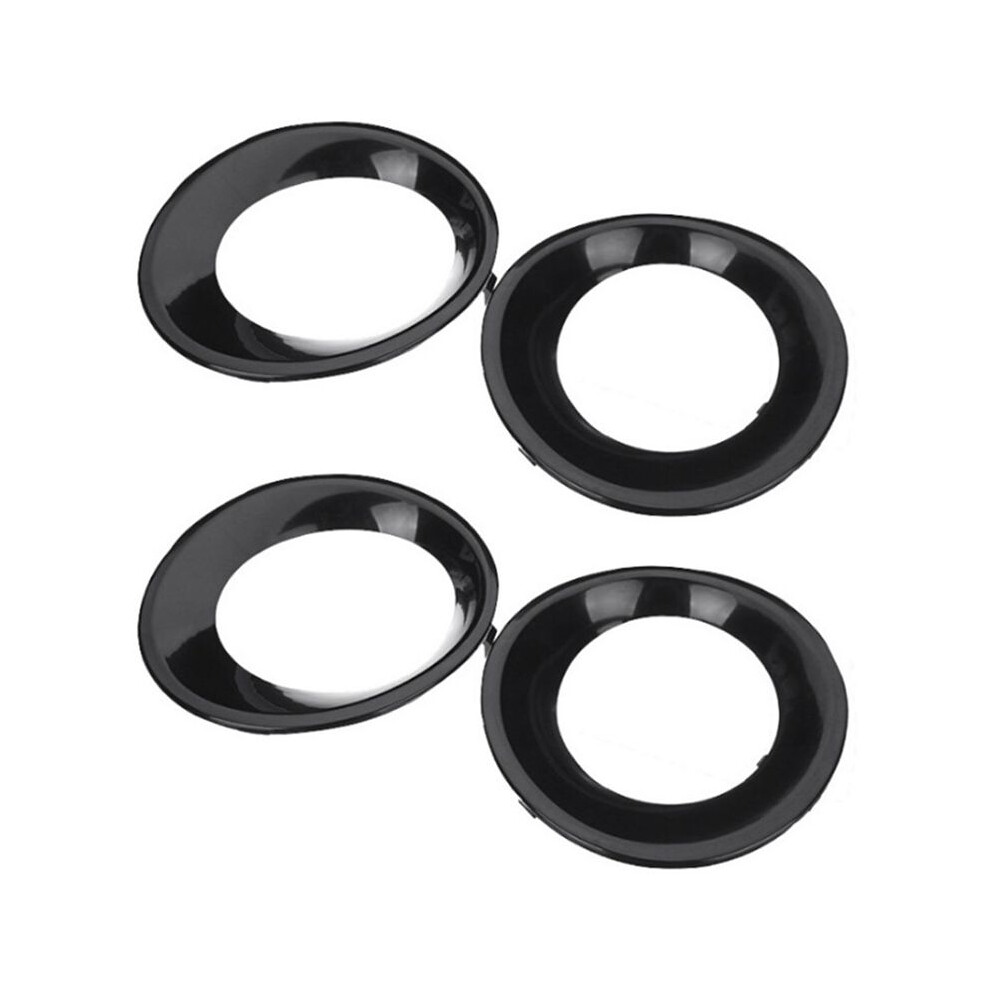 4Pcs Lamp Hood Primed Fog Lamp Trim Driving Cover For- X3 E83 Lci 2007-2010 Black/Light 6032879127759