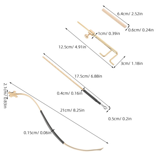 4Stk Violin Einstellhilfe Soundpost Feineinstellung Materialmix 1