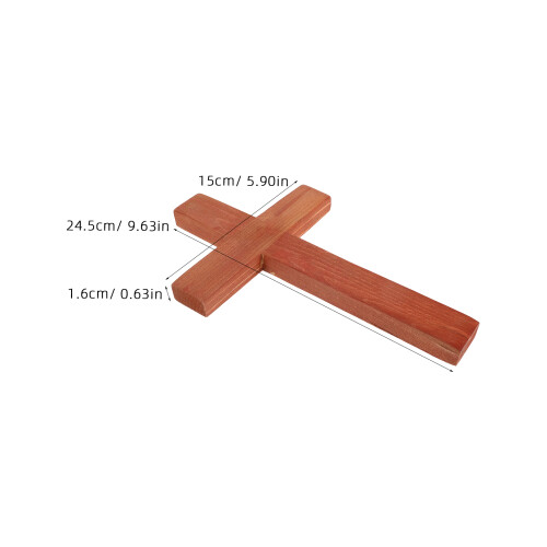 Rustikales Holz Wandanhänger Dunkelrot Für 1