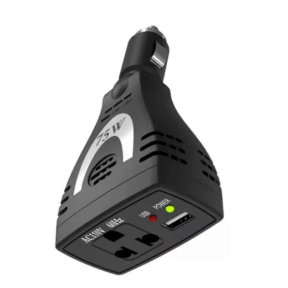 Car Power Inverter,75W Dc12v To Ac 110V Auto Converter Usb Charger Adapterfor Adapter Converter Cha 9319739891119