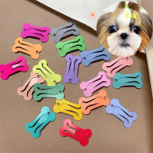 Haarspeld in botvorm voor kleine honden, geschikt voor het verzorgen van mopshonden (hondenaccessoires-B).