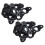20PCS Audio Speaker Wall Mounted Iron Hanger Plate Black 4.8cm Long 1