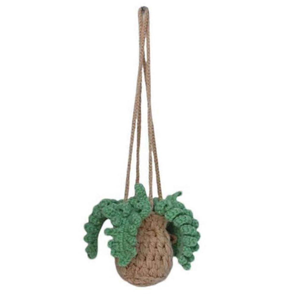 Car Pendants Cute Pendants Car Interior Decoration Crochet Plant Decoration Rearview Mirror Decorat 9319739819182