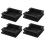 75mm x 75mm Plastic Square Caps Tube Pipe Inserts End Blanking 4 Pcs 1