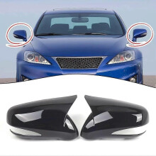 Glossy Black Rearview Mirror Cover Trim for Left Hand Drive for Lexus IS350 LS250 ES350 2006-2012