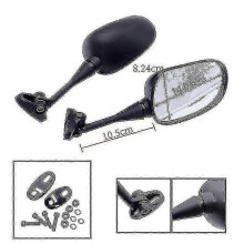 1 coppia di specchietti retrovisori per moto compatibili con VFR800 2002-2008 V-TEC - Nuova offerta