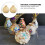 Khakifarbene Blumenvase aus Holz – 2er-Pack 3
