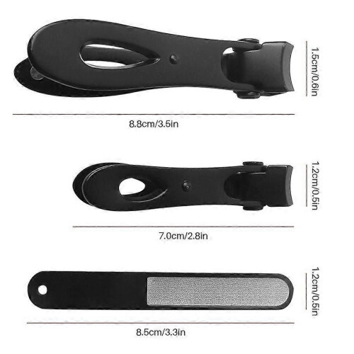 4Pc Finger Nail and Toe Nail Clippers Set Suitable for Thick Nails -B 2