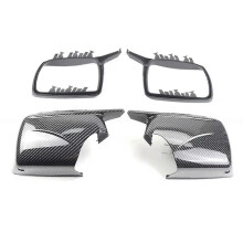 New M Look Mirror Covers for X5 E53 1999-2006 Carbon Fiber Style Rearview Side Mirror Cover Caps