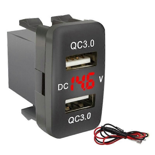 Φορτιστής αυτοκινήτου διπλής USB3.0 γρήγορης φόρτισης με