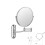 10X Magnifying Wall Mounted Makeup Mirror with Dual‑Sided Foldable Extendable Arm, Antique Copper Finish 2