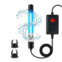 Luce UV per Acquario da 11 W per Acquari da 55-150 Galloni, Luce Verde per La Pulizia Delle Alghe, Macchina per La Rimozione Delle Alghe, Spina UE da