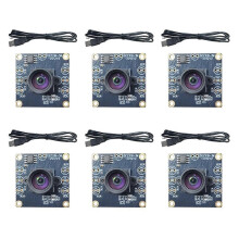 6PCS 100 Degree Camera Module 1MP OV9732 1280x720 USB Free Driver Manual Focus with 0.6 Meter Cable for WinXP/7/8/10