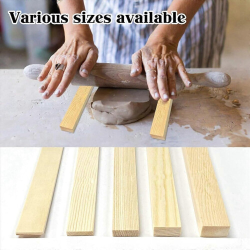 10 Pcs Rolling Mud Stick Guide 5 Size Set compatible for Pottery Polymer Clay 1