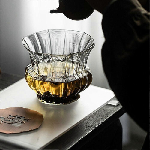 600ml Lotus Διαφανές Γυάλινο Κύπελλο Τσαγιού Πλύσιμο Νερού Πλ 1