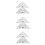 6x Chart Drawing Triangle Ruler compatible Ship Drawing 300mm Large-Scale Triangle Ruler 1