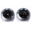 2PCS Ρολόι και Θερμόμετρο Μοτοσικλέτας Quartz 7/8 ιντσών Αδιάβρ 1