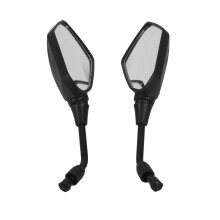 Universal 2Pcs Motorcycle Big Size Rear View Mirror Black Motorcycle Motorbike Chrome Scooter Rearview Rear View Side Mirror 10Mm