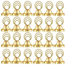 24 Pcs Gold Table Number Holders Wire Picture Holder