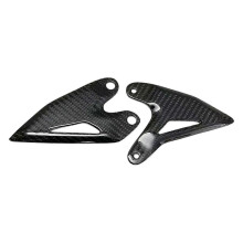 Pedali per moto in fibra di carbonio, set ruota posteriore, accessori, protezioni tallone compatibili