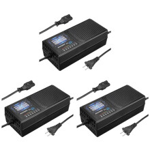 3X 72V 20AH Electric Vehicle Charger with 7 Light Power Display Current Leakage Protection Lead Acid Charger