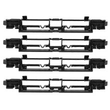 Set of 4 car roof bar protection moldings suitable for Opel Astra H MK5