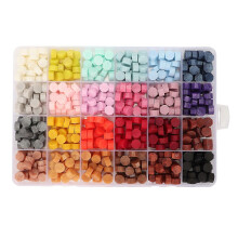 Wax Sealing Stamp Set Retro Exquisite 24 Colors Sealing Wax Beads Stamps Set for Envelope Gift Packaging