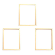 3 τεμάχια ξύλινα πλαίσια 40X30cm DIY κορνίζες τέχνης κατάλληλ