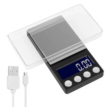 Digital Kitchen Scales,USB Rechargeable Pocket Scale 500G/0.01G Mini Scale Electronic Jewelry Food
